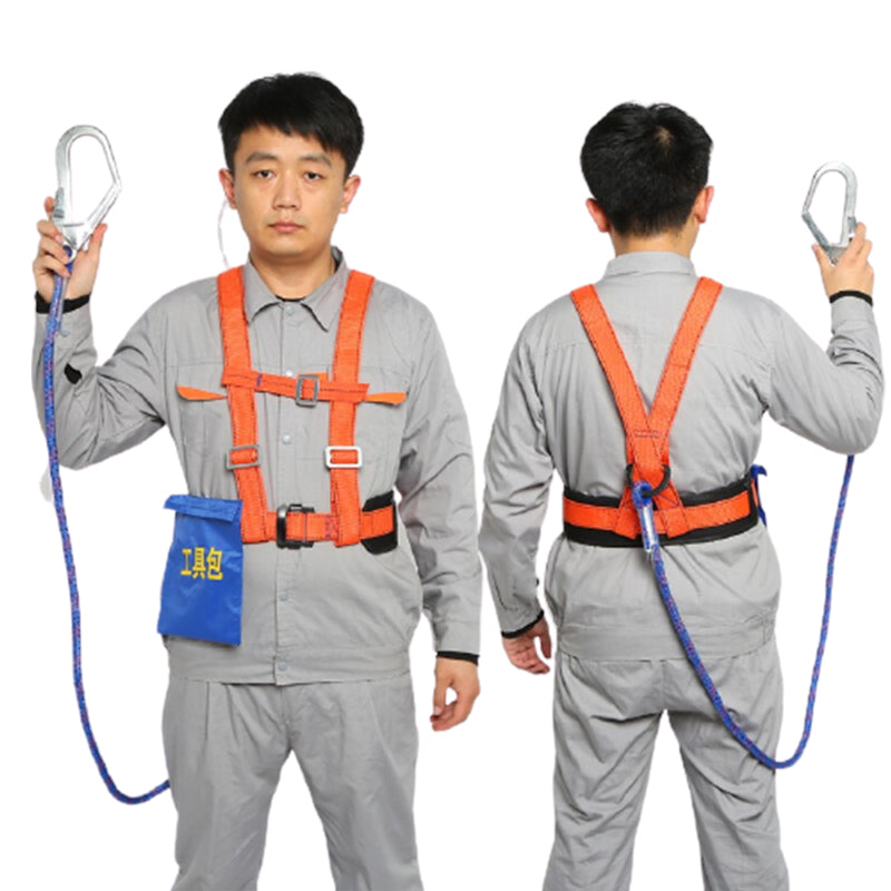Safety Belt Aerial Work Safety Belt Anti Falling Safety Belt Double Back Construction Site Safety Belt Installation Air Conditioning Strap