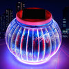 3D Led Solar Plated Lantern Garden Lights Lawn Lights For Garden Patio Decor