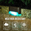 16 Pack Solar Deck Lights LED Waterproof Outdoor Solar Powered LED Step Lights For Decks Stairs Patio Path Yard Garden Decor