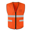 10 Pieces Orange Sanitation Vest Reflective Vest Garden Road Construction Work Clothes Construction Road Safety Clothes