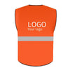 10 Pieces Orange Sanitation Vest Reflective Vest Garden Road Construction Work Clothes Construction Road Safety Clothes