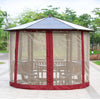 Outdoor Pavilion Tent Courtyard Garden Leisure Pavilion Balcony Grand Pavilion Prince Pavilion Hexagonal Pavilion Tables And Chairs