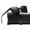 NALANDA Polarized Sunglasses for Women, Outdoor Sport Driving Black Sun Glasses, Classic Retro Designer Style Eye Wear, 100% UV Blocking