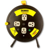 DANNIO Power Extension Cable Reel 50M 2.5mm with 4 Sockets and Overload Protection (Black) | DN-50B