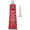 J-B Weld 31314 High Temperature RTV Silicone Gasket Maker and Sealant - Red - 3 oz.
