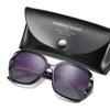 NALANDA Polarized Sunglasses for Women, Black Outdoor Sport Driving Sun Glasses, Classic Retro Designer Style Eye Wear, 100% UV Blocking