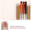 3 Pieces Solid Carpenter Pencil with 21 Refill Leads Marking Tool with Built in Sharpener