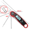 Digital Meat Thermometer Food Thermometer with Backlight LCD Magnet and Corkscrew,Super Waterproof Kitchen Cooking Thermometer Probe for Baking, BBQ