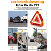 Safety Triangle Multifunctional Emergency Triangles Lights for Vehicle Breakdowns