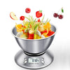 Digital Kitchen Scale 0.1oz/1g High Accuracy Multifunction Food Scale with Removable Bowl Electronic Stainless Steel Scale for Cooking, Max 11lb/5kg