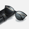 NALANDA Black Polarized Sunglasses, Outdoor Sport Driving Sun Glasses, Classic Retro Designer Style, 100% UV Blocking