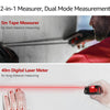 UNI-T Laser Measuring Tape Measure 40M Digital Distance Meter Rangefinder Retractable 40m Laser 5m Ruler Measuring Tape