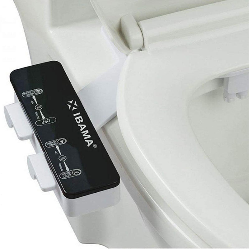 IBAMA Non-Electric Mechanical Toilet Bidet Water Toilet Seat Attachable Bidet- Dual Nozzle