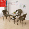 Balcony Table Chair Rattan Chair Three Piece Set Rotatable Chair Small Tea Table Courtyard Leisure Square Table Teng Chair Back Chair Combination