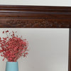 Flower Rack Solid Wood Fish Tank Living Room Bonsai Handicraft Base Multi-layer Rectangular Old Elm Integrated Small Strip Table Boutique Elm Integrated Length 60 Width 28 Height 70 Elegant Black