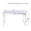 Folding Table Outdoor Furniture Portable Combination Aluminum Alloy Table Picnic Table Barbecue Table Exhibition Industry Advertising Table Publicity Table