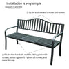 Balcony Table And Chair Three Piece Set Outdoor Chair Iron Art Creative Tea Table Courtyard Lifting Small Combination Outdoor Leisure Simple Tea Athens Black