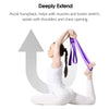 10Pcs Purple Yoga Straps Premium Athletic Stretch Band with Adjustable Metal D-Ring Buckle Loop for Yoga,Physical Therapy,Dance,Gym Workouts Exercise