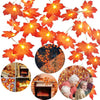 50 LED Maple Leaf Fairy Lights, 5M Maple Leaf String Lights, Christmas Lights Battery Operated Indoor Outdoor Decoration ( Not Include Battery）