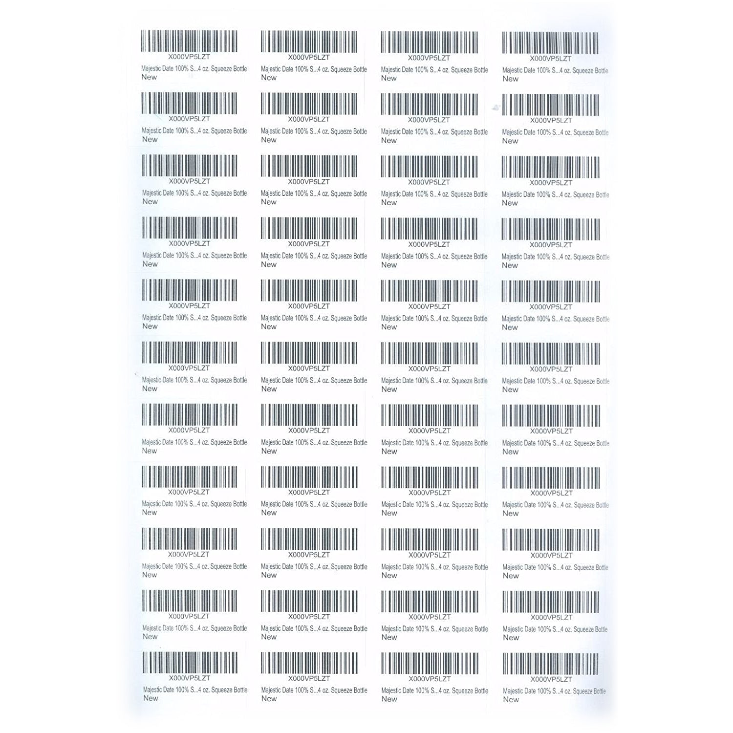 Bar Code Sticker Size 10 Packs 44-Up Label Stickers A4 Barcode Sticker SKU Labels; ECVV UAE ...