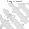 4pcs Plastic Garden Lawn Border Edging Fence Pannels Outdoor Landscape Decor Edging Yard White Picket Fence Border