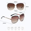 NALANDA Polarized Sunglasses for Women, Deep Brown Outdoor Sport Driving Sun Glasses, Classic Retro Designer Style Eye Wear, 100% UV Blocking