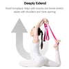 10Pcs Rose Red Yoga Straps Premium Athletic Stretch Band with Adjustable Metal D-Ring Buckle Loop for Yoga,Physical Therapy,Dance,Gym Exercise