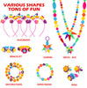 DIY Pop Children's Handmade Beaded Jewelry Making Kit Hair Band Necklace Bracelet Ring Toy for Girls with 5 Headbands, 10 Bracelets, 15 Rings, 1 Booklet and 1 Portable Storage box(750pcs)
