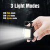 2 PCS Mini LED Flashlight Portable USB Rechargeable Work Light 800 Lumens Bright Keychain Light Small Pocket Flashlights For Outdoor