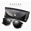 NALANDA Black Polarized Aviator Sunglasses With UV400 Mirrored Lens Metal PC Frame, Men Women Glasses For Outdoor Travel Driving Daily Use Etc