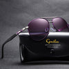 NALANDA Purple Polarized Sunglasses for Men, Outdoor Sport Driving Sun Glasses, Classic Retro Designer Style Eye Wear, 100% UV Blocking
