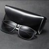 NALANDA Black Polarized Sunglasses for Men, Outdoor Sport Driving Sun Glasses, Classic Retro Designer Style, 100% UV Blocking