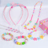 24 Grids Diy Mixed Shape Multicolor Handmade Beads DIY Handmade Beaded Toy Boxed Children's Bead Necklace and Bracelet Crafts（550pcs)