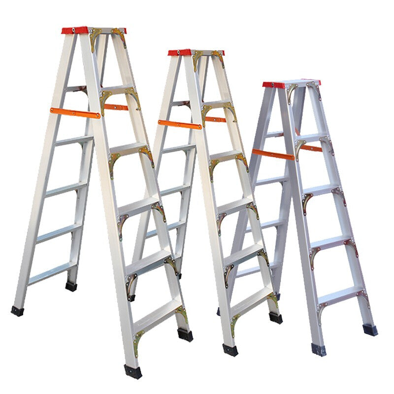 6.7FT Aluminum Alloy Thickened Miter Ladder Widened And Reinforced Climbing Ladder Engineering Ladder Indoor And Outdoor Multi-functional Folding Ladder Six Step Ladder