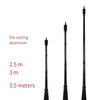 Solar Street Lamp 3m Pole Courtyard Lamp Outdoor Pole Project Street Lamp With Remote Control 3m 12w Silver