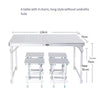 Outdoor Folding Table Furniture Portable Combination Set Fishing Stool Simple Aluminum Alloy Table Barbecue Picnic Table Exhibition Advertising Table