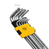 10 Pcs 9-piece Box Hexagon Wrench Set Extra Long Meter Pattern Star Shaped Hexagon Screw Driver Set With Middle Hole