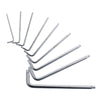 10 Pcs 9-piece Box Hexagon Wrench Set Extra Long Meter Pattern Star Shaped Hexagon Screw Driver Set With Middle Hole