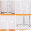 6 Pieces Flower Rack Living Room Flowerpot Rack Multi-layer Iron Balcony Outdoor Decoration Flower Rack Iron Living Room Nordic Hanging Rack Green Luo Rack Layer Rack Climbing Rattan Rack White H915