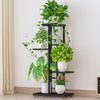 6 Pieces Flower Rack Living Room Flowerpot Rack Multi-layer Iron Balcony Outdoor Decoration Flower Rack Iron Living Room Nordic Hanging Rack Green Luo Rack Layer Rack Climbing Rattan Rack White H915