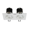 Led Ceiling Spotlight Star Color 2x6w 4000k 24 Degree White Square