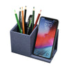 10W Fast PU Wireless Charger Desktop Pen Holder Storage Box Organizer Box Office Desk Creative Pen Case