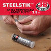 J-B Weld 8267 SteelStik Steel Reinforced Epoxy Putty Stick - 2 oz.