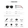 NALANDA Black Polarized Sunglasses for Men, Outdoor Sport Driving Sun Glasses, Classic Retro Designer Style, 100% UV Blocking