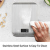 Max 11lb/5kg Digital Kitchen Scale 0.1oz / 1g High Accuracy Multifunction Food Scale ,Electronic Stainless Steel Scale Measures Weight in Grams and Ounces for Cooking Baking ,Backlight LCD Display