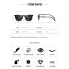 NALANDA Polarized Sunglasses for Men, Black Sunglasses Outdoor Sport Driving Sun Glasses, Classic Retro Designer Style, 100% UV Blocking