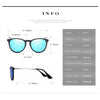 NALANDA Blue Polarized Aviator Sunglasses With UV400 Mirrored Lens Metal PC Frame, Men Women Glasses For Outdoor Travel Driving Daily Use Etc