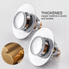 2 PCS Universal Stainless Steel Bounce Core Push-Type Drain Filter