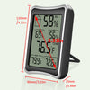 Digital Indoor Thermometer and Hygrometer with Temperature Humidity Gauge Monitor for Home, Office, Indoor Garden,Black