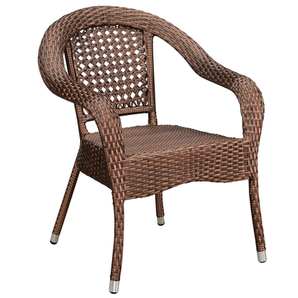 Outdoor Rattan Chair Dining Table Chair Balcony Garden Single Balcony Open Garden Commercial Chair Leisure Furniture Classic Rattan Chair 1